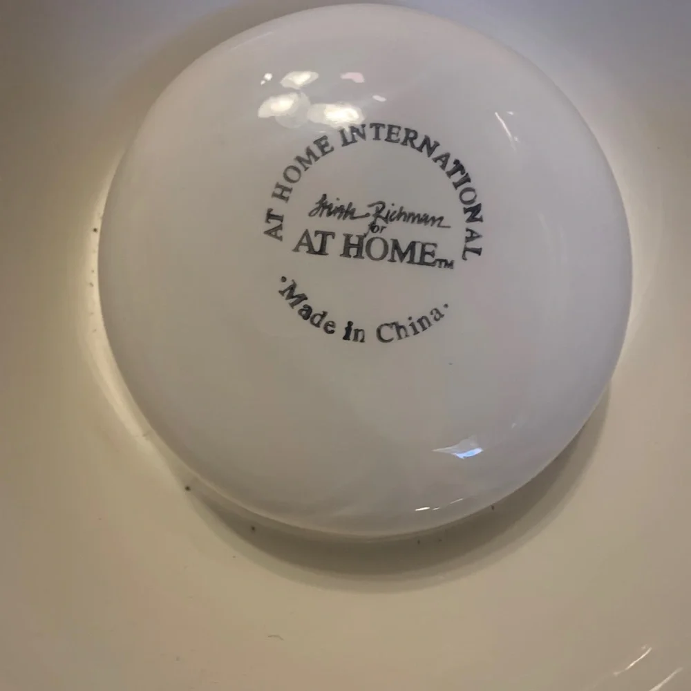 TRISH RICHMAN for AT HOME Decorative Homewares Cute Design Vintage Dog Bowl